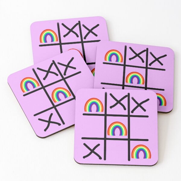 Aperçu de l'œuvre Arc-en-ciel tic tac toe créée et vendue par lynclapham.