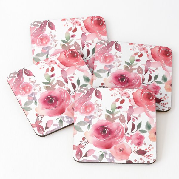 Item preview, Wedding roses red pattern  designed and sold by PolarInk.