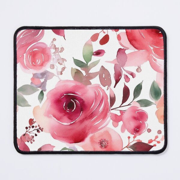 Item preview, Wedding roses red pattern  designed and sold by PolarInk.