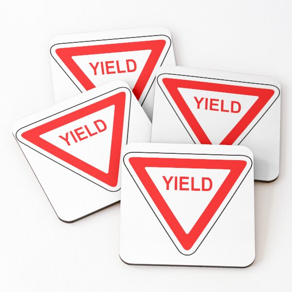 Item preview, Yield sign designed and sold by PurpleCowStudio.