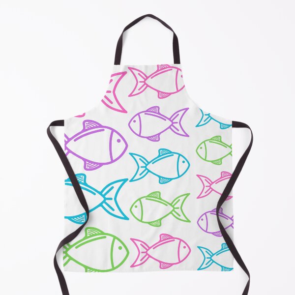 Item preview, Colorful fish pattern - white background designed and sold by jechaiyells.