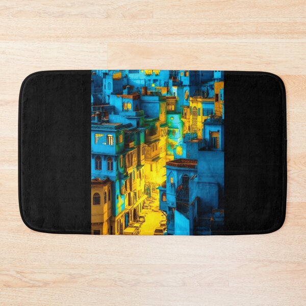 Item preview, Blue Yellow City  designed and sold by SENSIBILITY2020.
