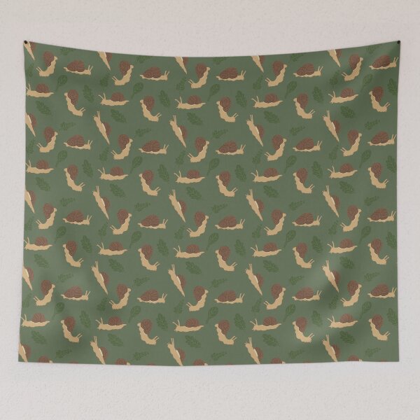 Item preview, Snails and Snacks Pattern designed and sold by NeptuneWolffey.