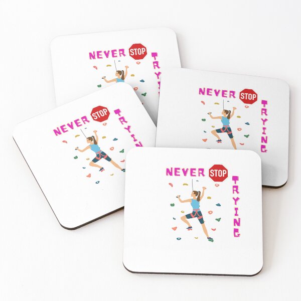 Item preview, Never stop trying designed and sold by ShopExpressPR.