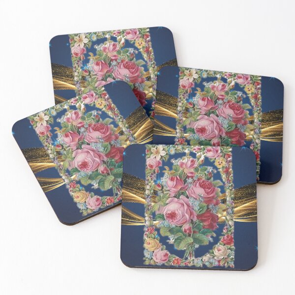 Item preview, Victorian rose nighttime collage designed and sold by donnaleewhit.