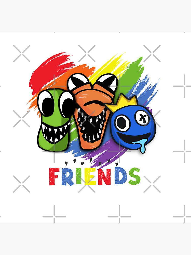 Orange Rainbow Friends Pin