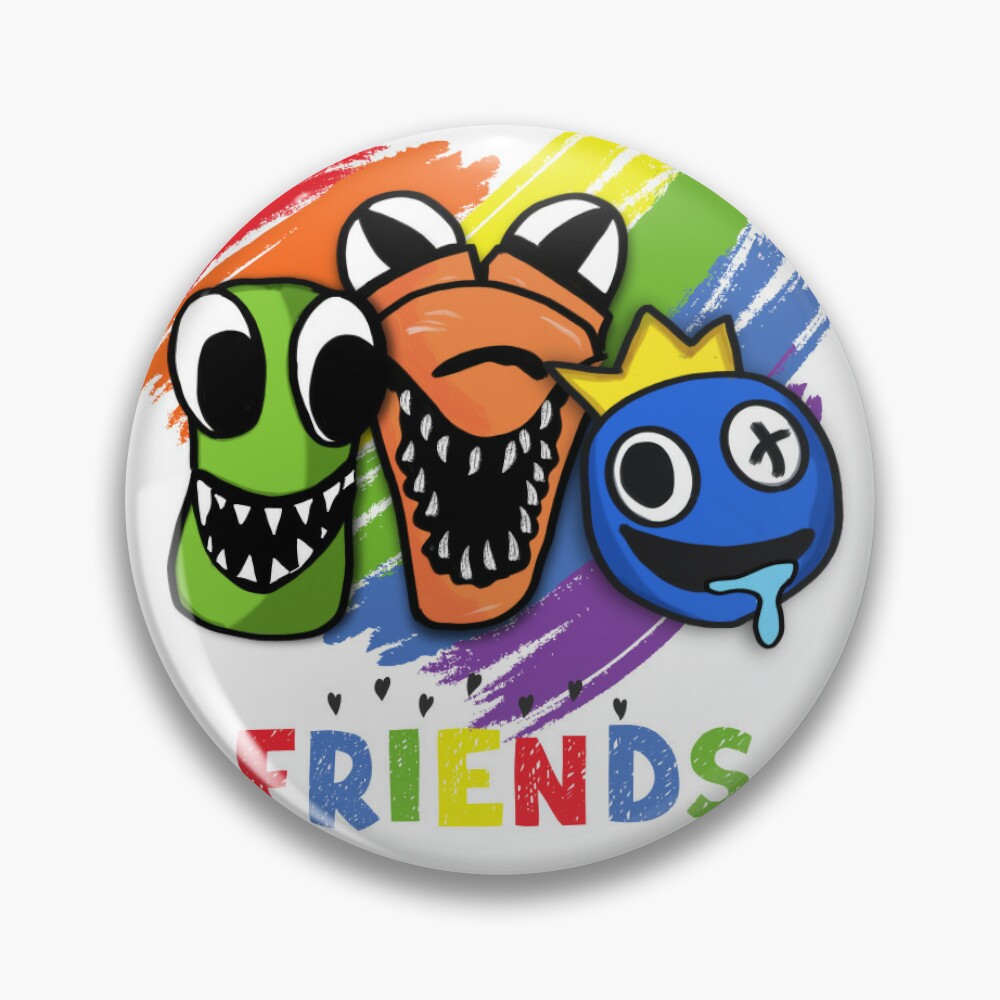 Green, orange and Blue rainbow friends characters  Canvas Print for Sale  by ismailalrawi