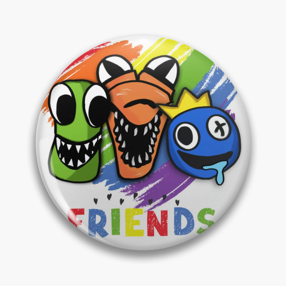 Green, orange and Blue rainbow friends characters  Pin for Sale by  ismailalrawi