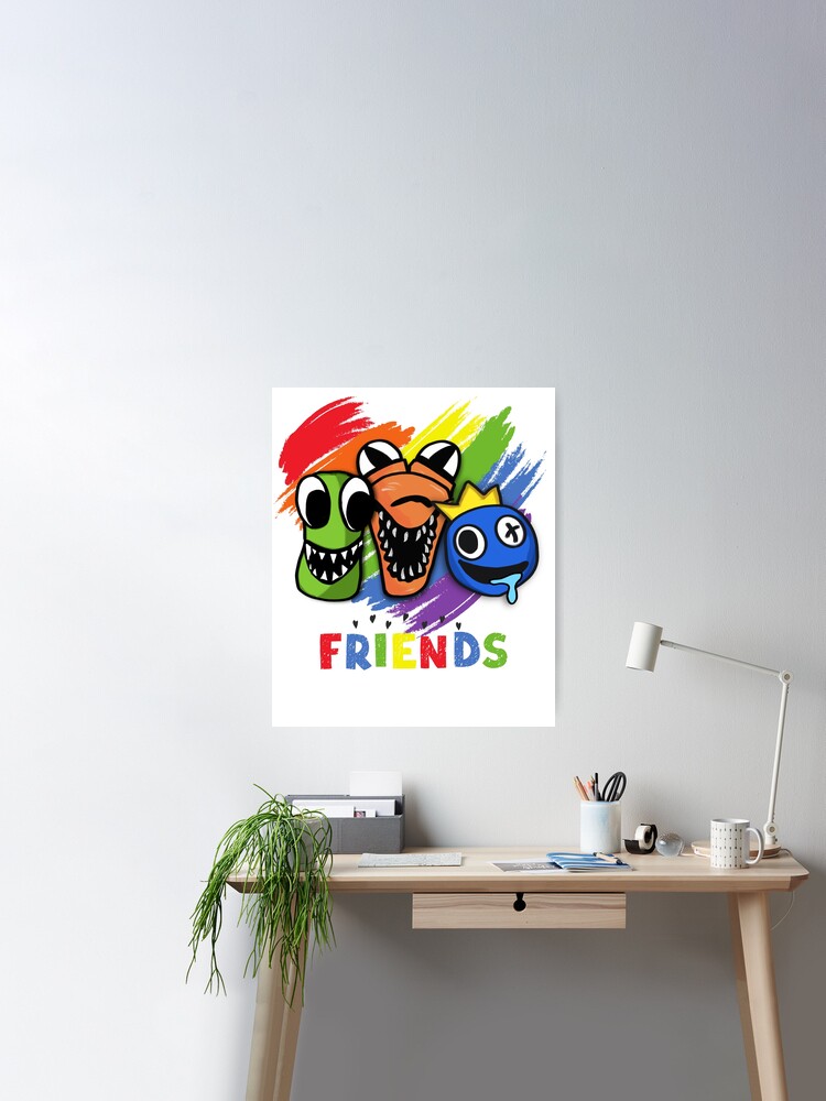 Green, orange and Blue rainbow friends characters  Pin for Sale by  ismailalrawi