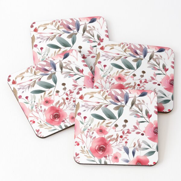 Item preview, Wedding watercolor flower pattern designed and sold by PolarInk.