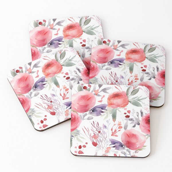 Item preview, Wedding watercolor flower pattern designed and sold by PolarInk.