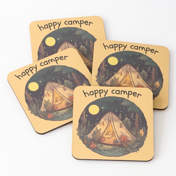 Item preview, happy camper designed and sold by ArtByLuminance.