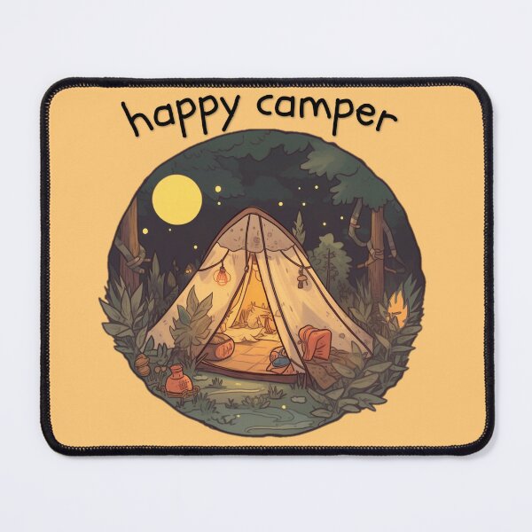 Item preview, happy camper designed and sold by ArtByLuminance.