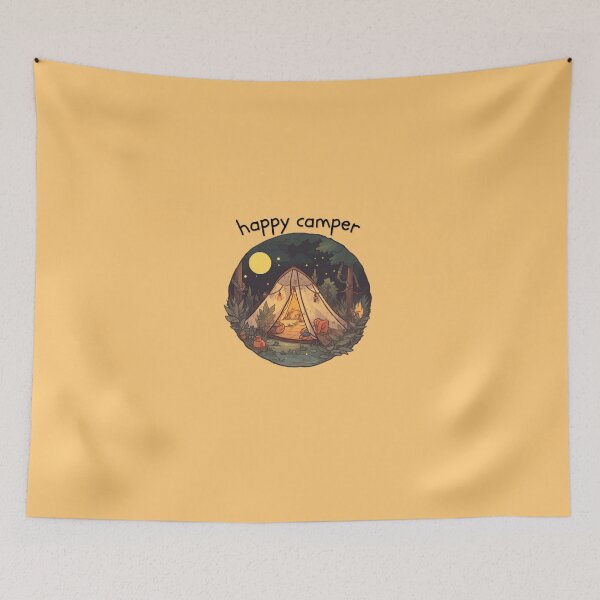 Item preview, happy camper designed and sold by ArtByLuminance.