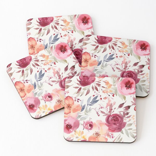 Item preview, Watercolor flower pattern designed and sold by PolarInk.