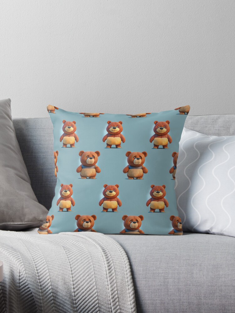 Teal teddy bear discount throw