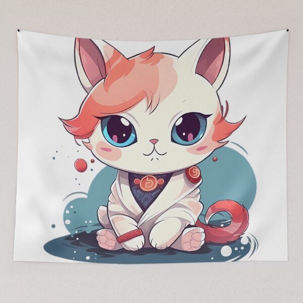Item preview, Super Cute Anime Cat designed and sold by DonDiLuca.