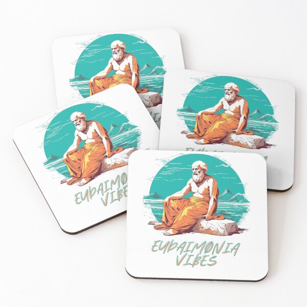 Item preview, Socrates Beachside Bliss Eudaimonia Vibes and Philosophical Enlightenment designed and sold by Retroshore.