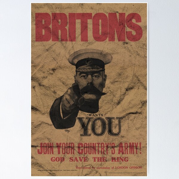 Artikel-Vorschau von Briten wollen dich WW1 [abgenutzter Look], designt und verkauft von politicalamity.