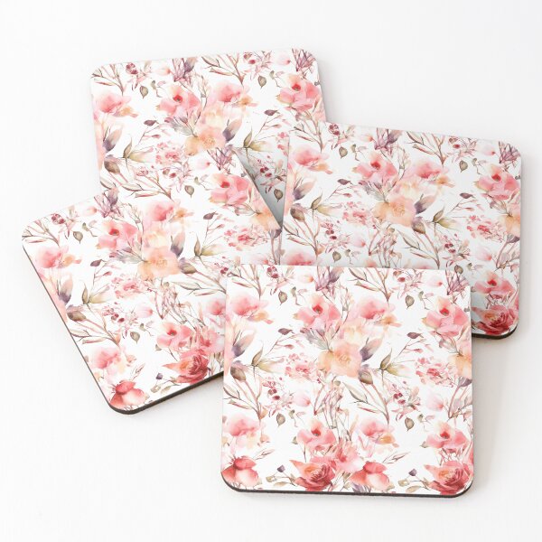 Item preview, Watercolor flower pattern seamless designed and sold by PolarInk.