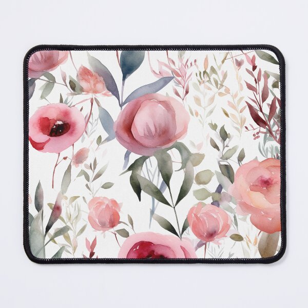 Item preview, Watercolor flower pattern seamless designed and sold by PolarInk.