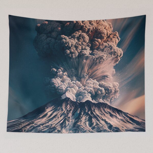 Aperçu de l'œuvre Erupting Volcano créée et vendue par DigitizedArt.