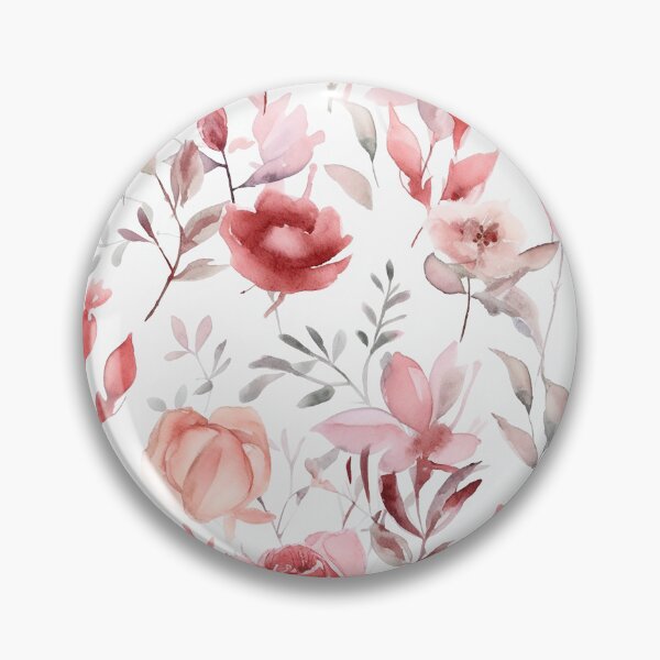 Item preview, Watercolor flowers red designed and sold by PolarInk.