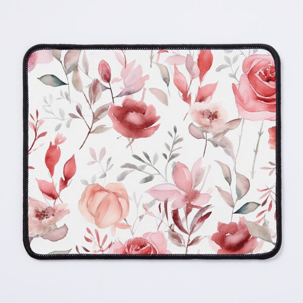 Item preview, Watercolor flowers red designed and sold by PolarInk.
