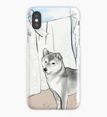 Shiba inu, Kimono and Summer breeze iPhone Case