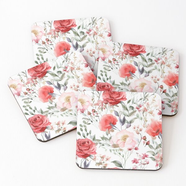 Item preview, Watercolor flower roses designed and sold by PolarInk.