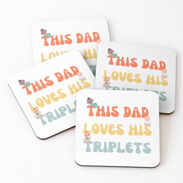 Item preview, This Dad Loves His Triplets designed and sold by Binohshop.