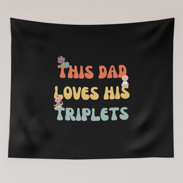 Item preview, This Dad Loves His Triplets designed and sold by Binohshop.