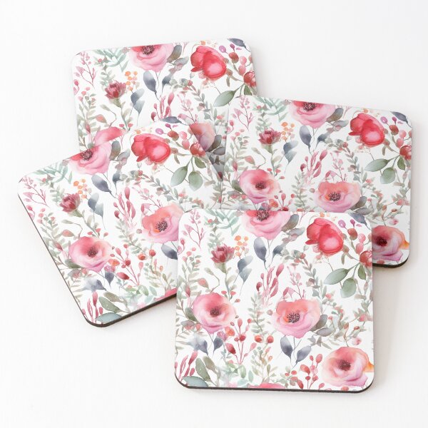 Item preview, Flower red pattern seamless  designed and sold by PolarInk.