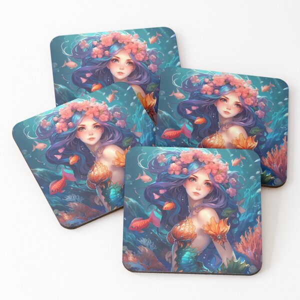 Item preview, Cute mermaid #1 designed and sold by Carmillai.
