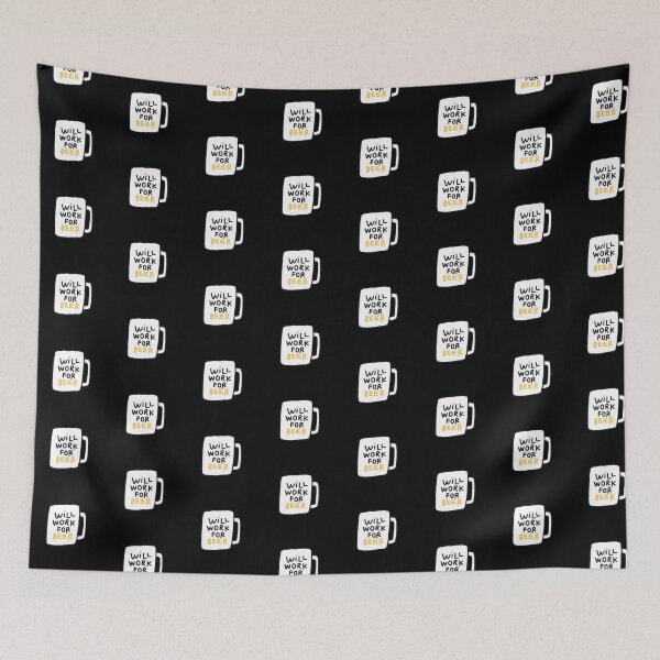 Item preview, Will Work for Beer designed and sold by solotrip.