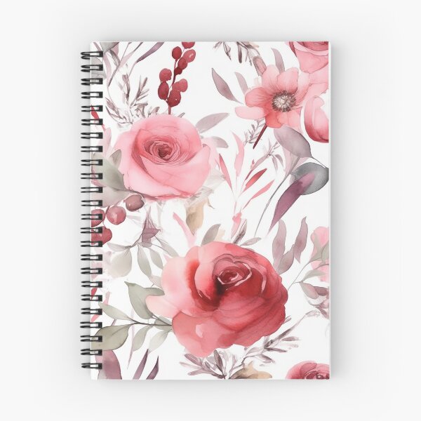 Item preview, watercolor red flowers designed and sold by PolarInk.