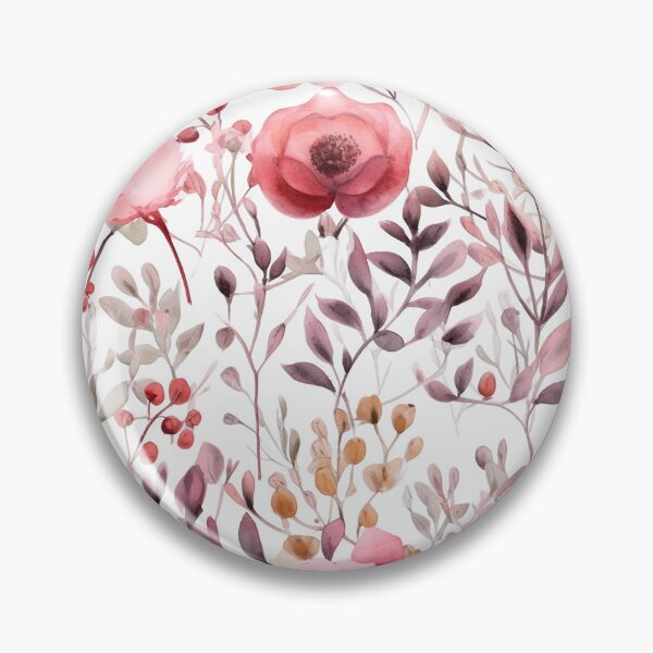 Item preview, flower watercolor red pattern seamless  designed and sold by PolarInk.
