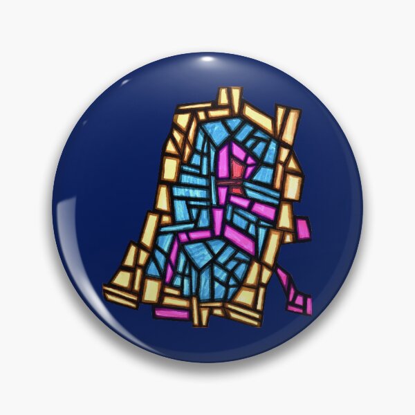 Item preview, Glass art, fragments, watercolor pencils designed and sold by janianna.