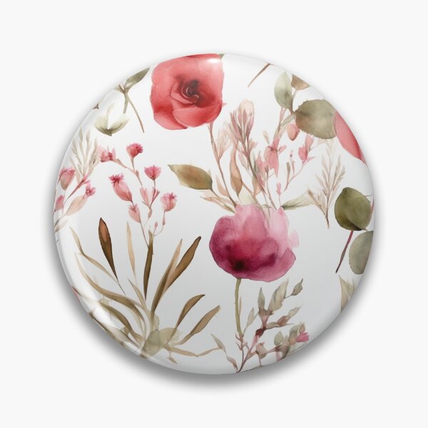 Item preview, watercolor flower pattern designed and sold by PolarInk.