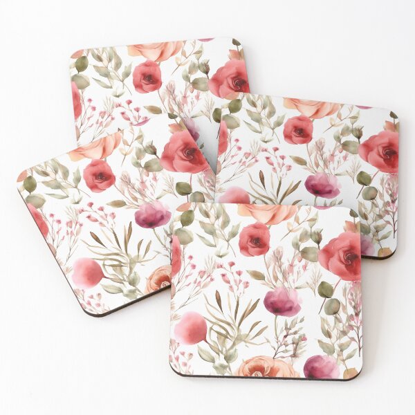 Item preview, watercolor flower pattern designed and sold by PolarInk.