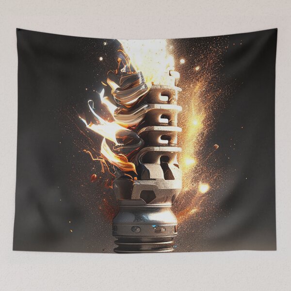 Aperçu de l'œuvre Flaming Bulb créée et vendue par DigitizedArt.