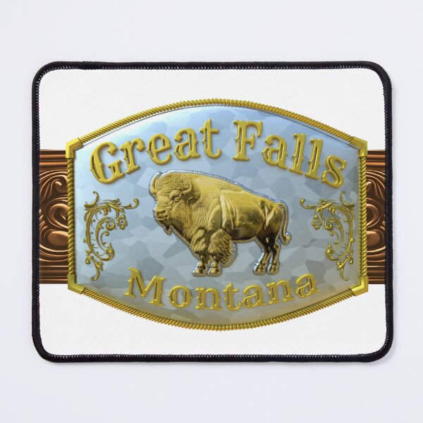 Item preview, Great Falls, Montana Western/Cowboy Belt Buckle designed and sold by DonDota.