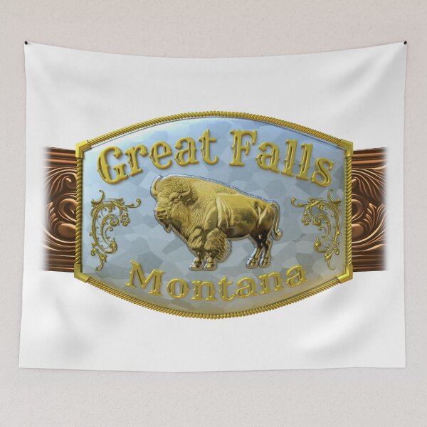 Item preview, Great Falls, Montana Western/Cowboy Belt Buckle designed and sold by DonDota.