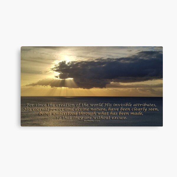Item preview, Kauai Sunset 2 with Bible verse Romans 1:20 designed and sold by SeeGodAroundUs.
