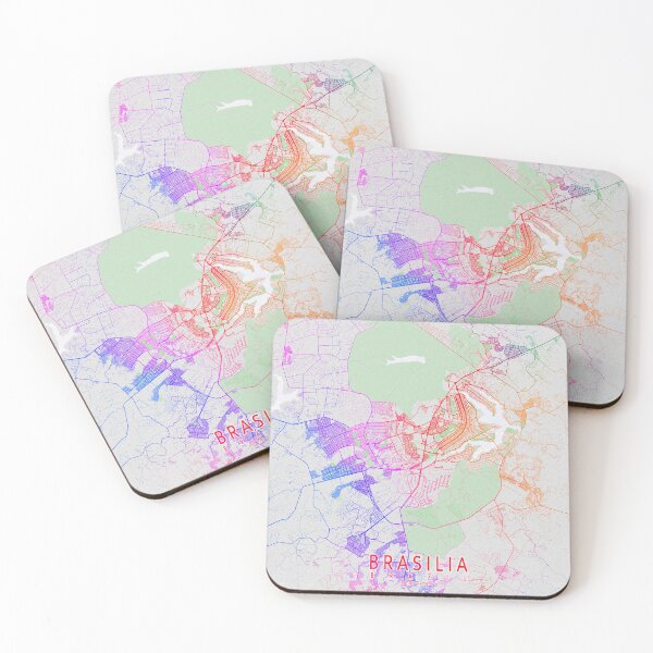 Item preview, Brasilia City Map of Brazil - Colorful designed and sold by deMAP.