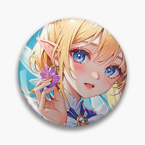 Item preview, Cute Anime Fairy Elf Girl Holding Flower designed and sold by ViridianSonder.