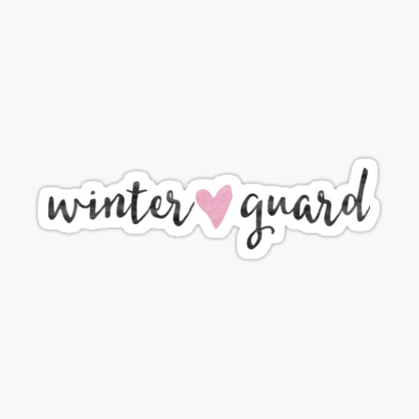 winter guard Sticker