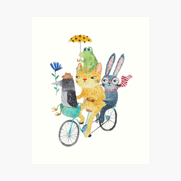 Item preview, Cute bike riders designed and sold by surfingsloth.