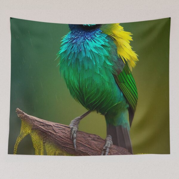 Aperçu de l'œuvre Green-headed Tanager créée et vendue par DigitizedArt.