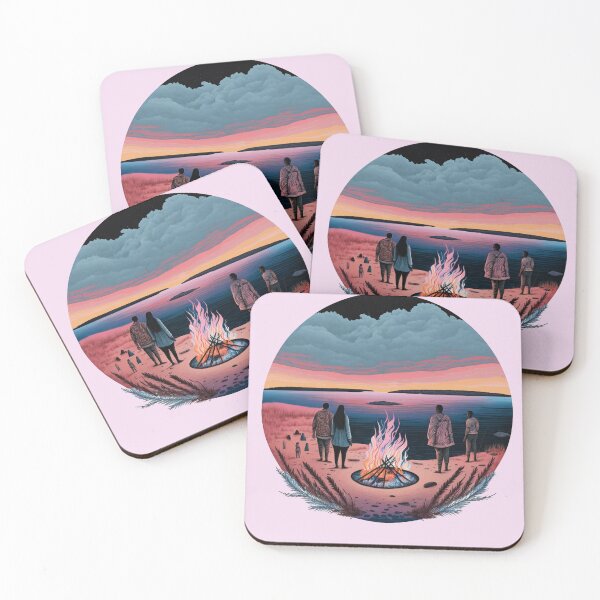 Item preview, Sunrise near a bonfire  designed and sold by Stanislav Pohaichuk.